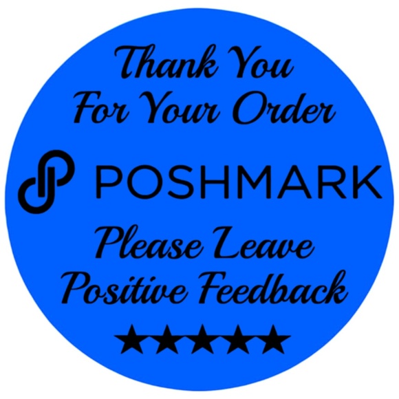 Thank You For Your Poshmark Purchase Labels Stickers 12 colors to choose from - Picture 9 of 14